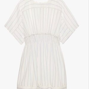 ZARA GIRLS LIMITED EDITION STRIPED SMOCKED DRESS W/ POCKETS